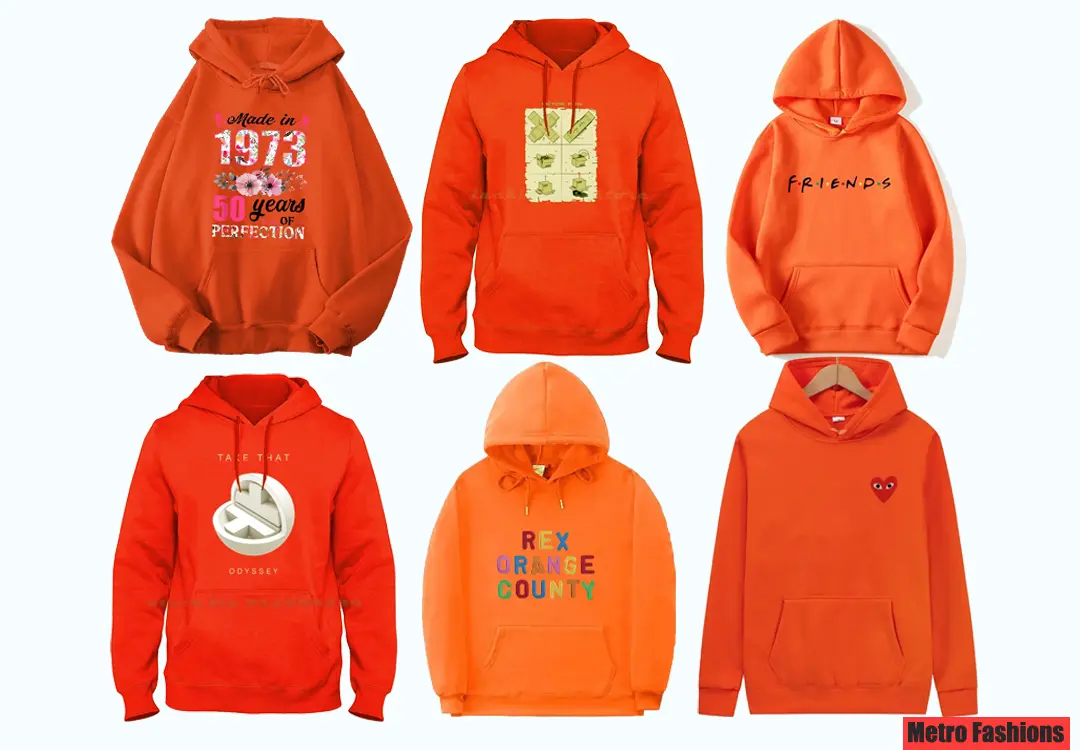 Metro Fashions Orange Hoodie