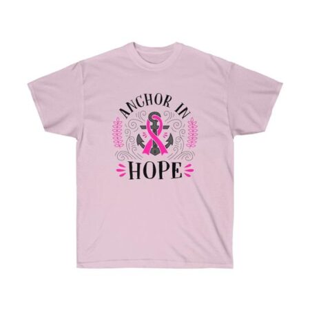 Anchor in Hope Breast Cancer Awareness Pink T Shirt