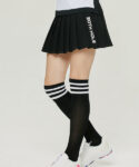 20th Hole Logo Color Combination Pleated Black Skirt Featured