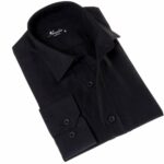 Black Luxury Men’s Tailor Fit Button Up Linen Shirts