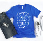 Camping Squad Blue T-shirt Unisex