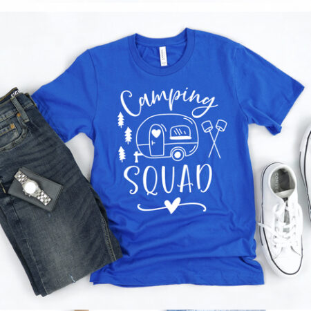 Camping Squad Blue T-shirt Unisex