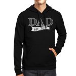 Dad Est 2017 Unique Black Hoodie Unisex