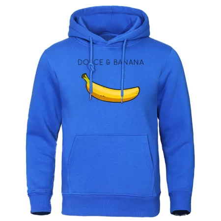 Dolce & Banana Trui Blue Hoodie for Men
