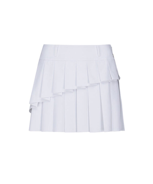 3S Double Pleated Culottes White Skirt 1