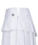 3S Double Pleated Culottes  White Skirt