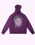 High Quality Printed Purple Hoodie for Men and Women