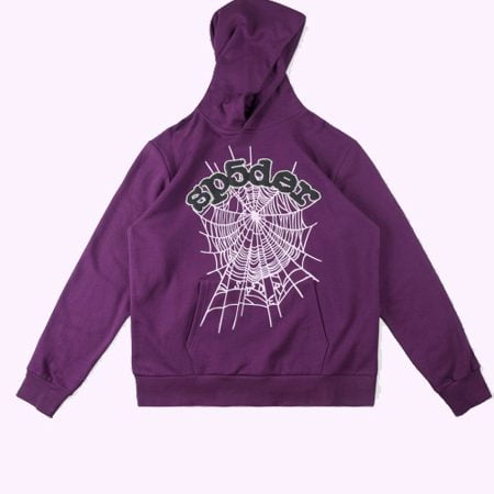 High Quality Printed Purple Hoodie for Men and Women