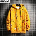 High Quality SingleRoad Men's Yellow Hoodie