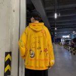 High Quality SingleRoad Men’s Yellow Hoodie