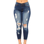 Womens High Waist Slim Stretch Jeans