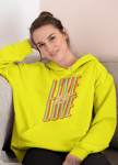 Live Love Unisex Yellow Hoodie