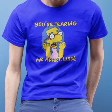 Milhouse Wiseau Blue T-shirt fo Men