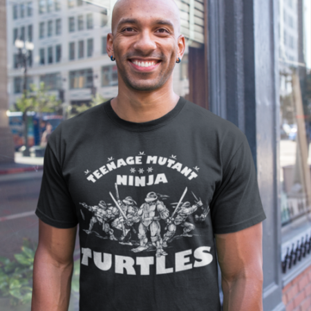 Ninja Turtles Black T-shirt for Men