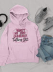 My First Language Pink Hoodie for Men and Women