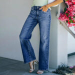 Women's Loose Fit High Stretch Wide Leg Jeans