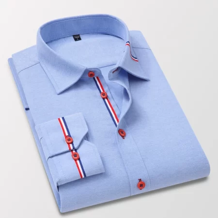 Premium Casual Long Sleeve Light Blue Shirt for Men