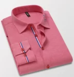 Premium Casual Long Sleeve Pink Shirt for Men