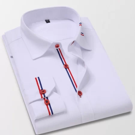 Premium Casual Long Sleeve White Shirt for Men