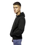 TONAL EMBROIDERY LONG SLEEVE  BLACK HOODIE