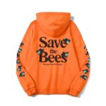 Flower Boy Save The Bees Orange Hoodie Unisex