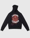 High Quality Printed Black Hoodie for Men and Women