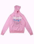 High Quality Printed Light Pink Hoodie for Men and Women