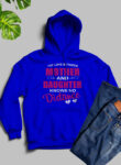 The Love Between Mother & Daughter Blue Hoodie Unisex