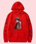 Trendy Red Casual Hoodie for Men and Women