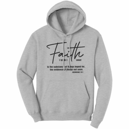 Faith Grey Hoodie for Man and Women