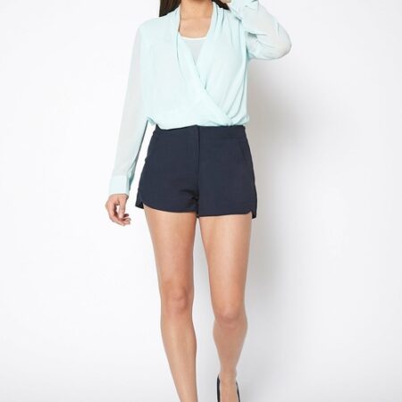 Women's Gabardine Mid Rise Shorts