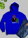 What Cat Christmas Tree Blue Hoodie Unisex