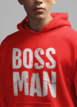 Boss Man Red Hoodie for Men