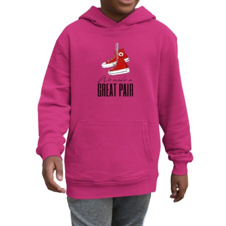 We Make a Great Pair Pink Unisex Hoodie