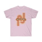 Womens Retro 70’s Cotton Pink T-Shirt