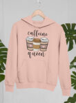 Caffeine Queen  Beige Hoodie for Men and Women