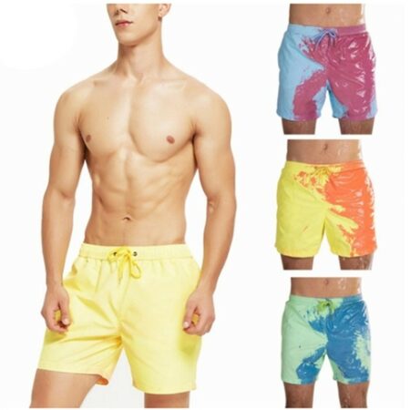 Summer Men Temperature Sensitive Color Changing Shorts