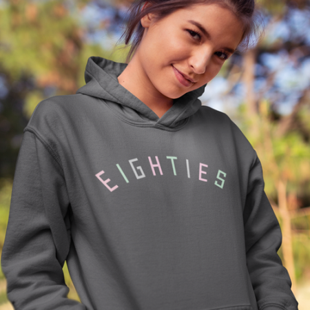High Quality Dark Grey Eighty Hoodie for Men and Women