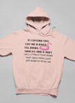 If I Offend You Beige Hoodie for Men and Women