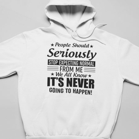 People Should Seriously Stop Expecting Normal White Hoodie