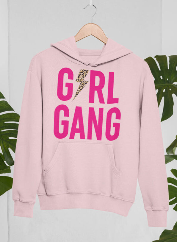 Girl Gang Pink Hoodie for Women