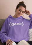 Geek Purple Hoodie for Mena and Women