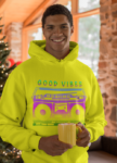 Good Vibes Yellow Hoodie for Men and Women