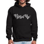 Mens Long Sleeve Blessed Up Black Hoodie