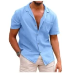 premium Lapel Short Sleeve Shirt for Men