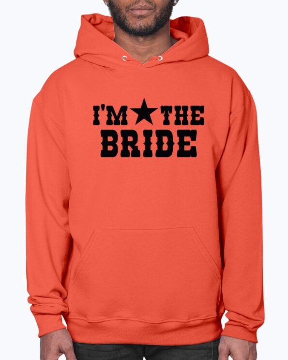 Unisex I'm the Bride Orange Hoodie