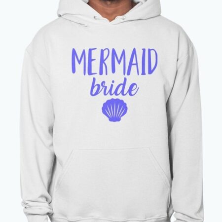 Mermaid Bride - Bridal White Hoodie Unisex