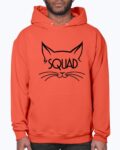 Squad  Orange Hoodie for Men and Women