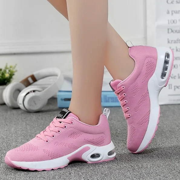 All Seasons Mesh Surface Breathable Light Sports Women's Pink Shoes