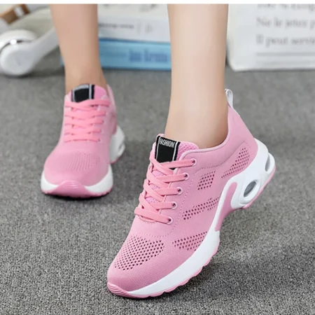 All Seasons Mesh Surface Breathable Light Sports Women's Pink Shoes